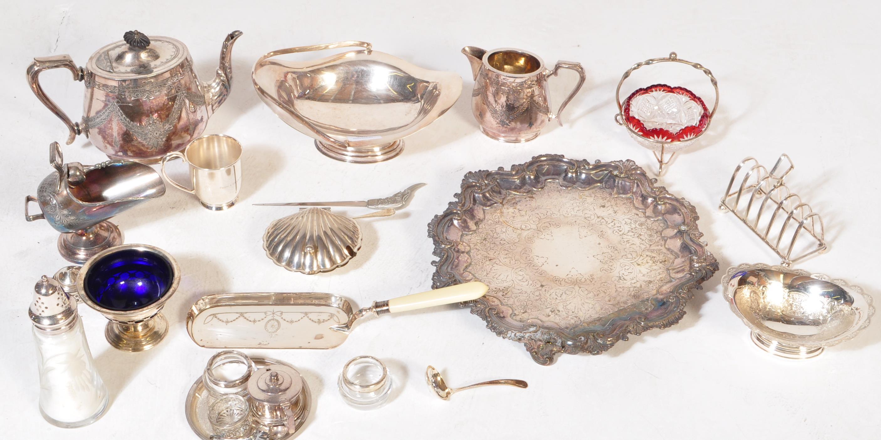 COLLECTION OF 19TH & 20TH CENTURY SILVER PLATED WARES