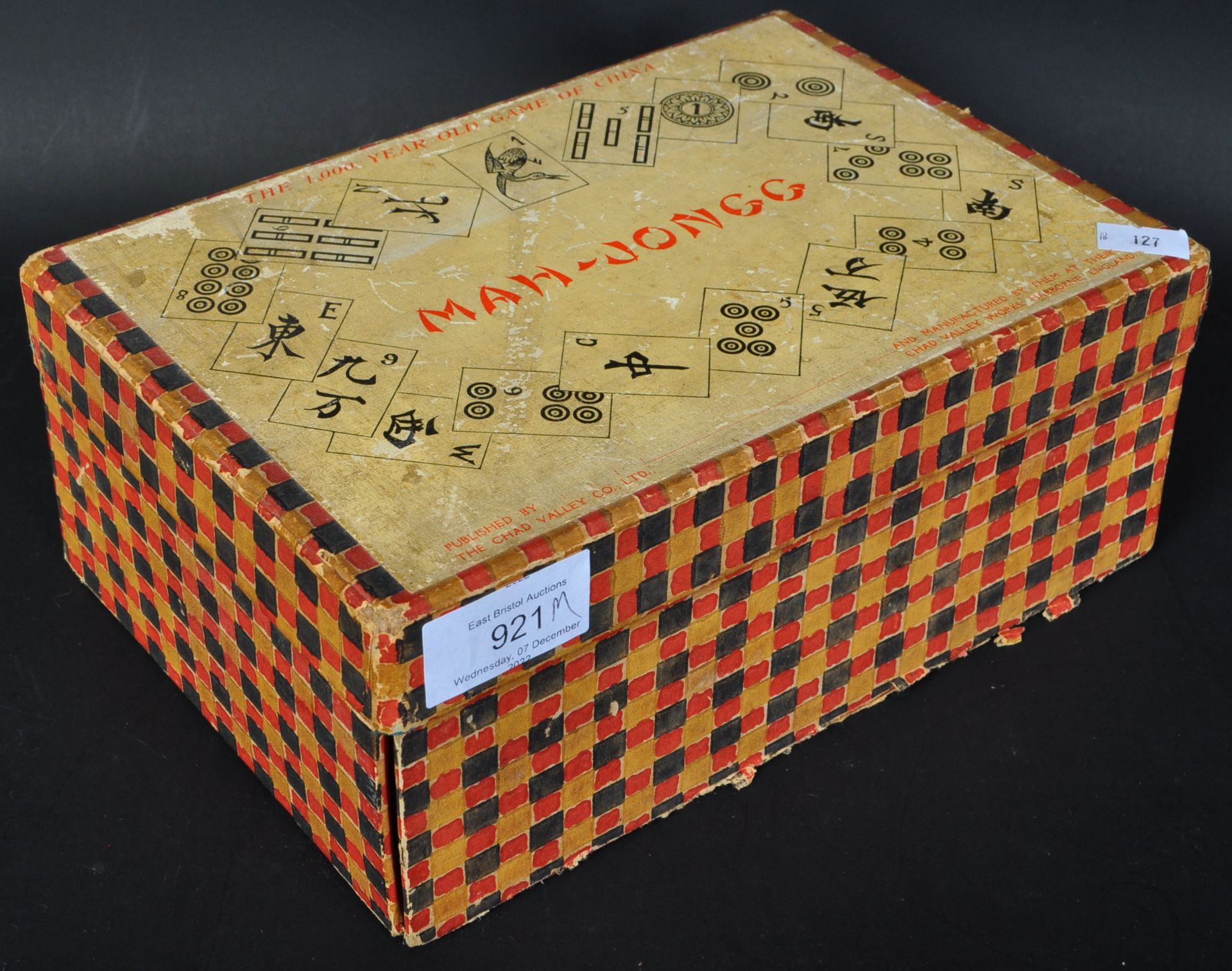 20TH CENTURY MAH - JONGG CHINESE BOARD GAME - Image 2 of 4