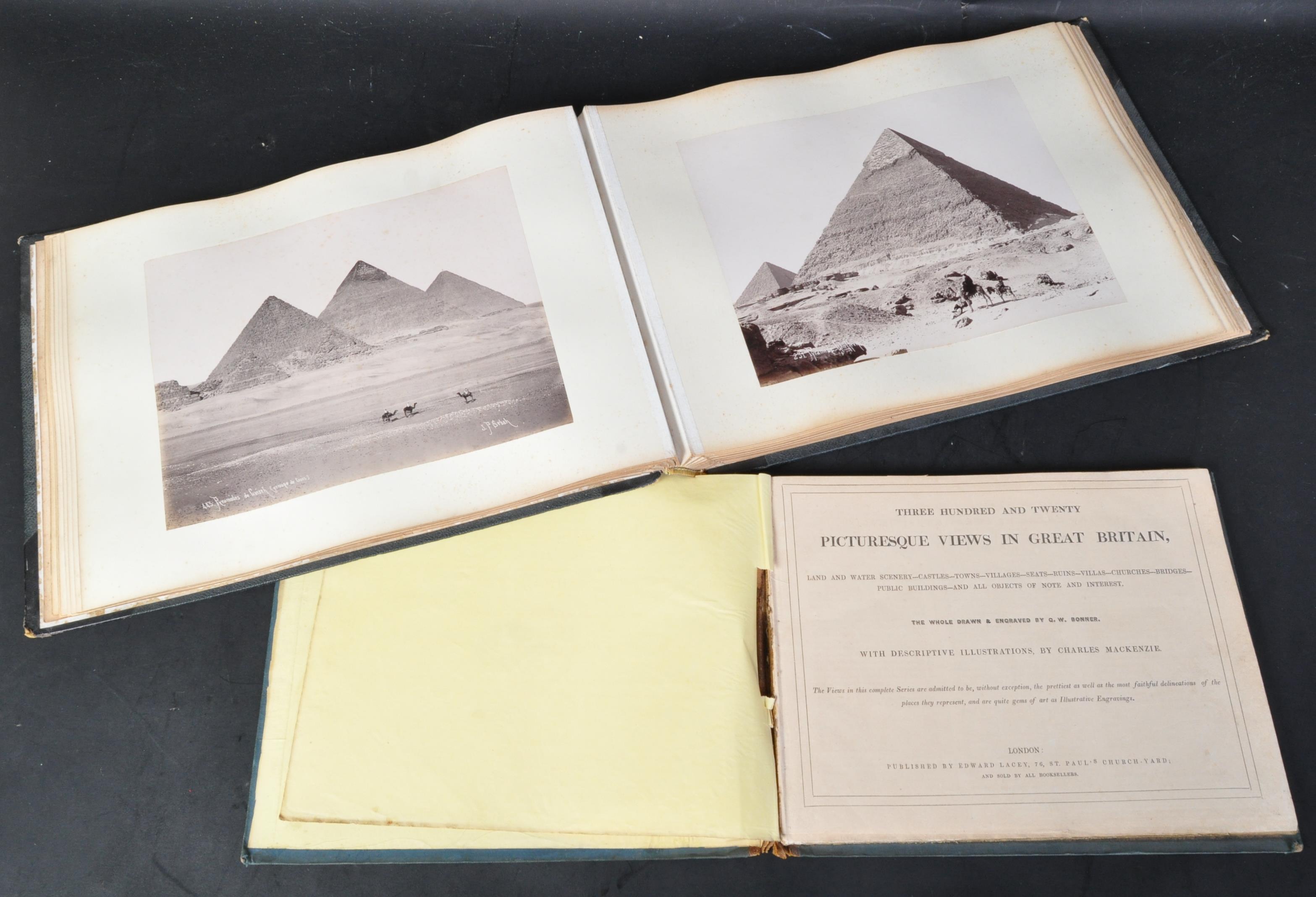 BOOKS - PICTURESQUE VIEWS & EQYPT PHOTOGRAPH ALBUM