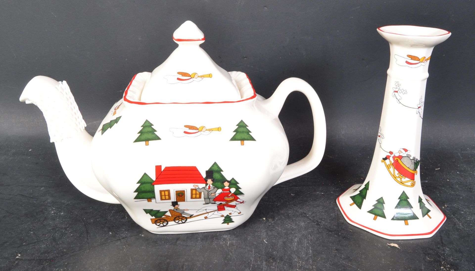 MASON'S - CHRISTMAS VILLAGE - CERAMIC TEA SERVICE - Bild 3 aus 6