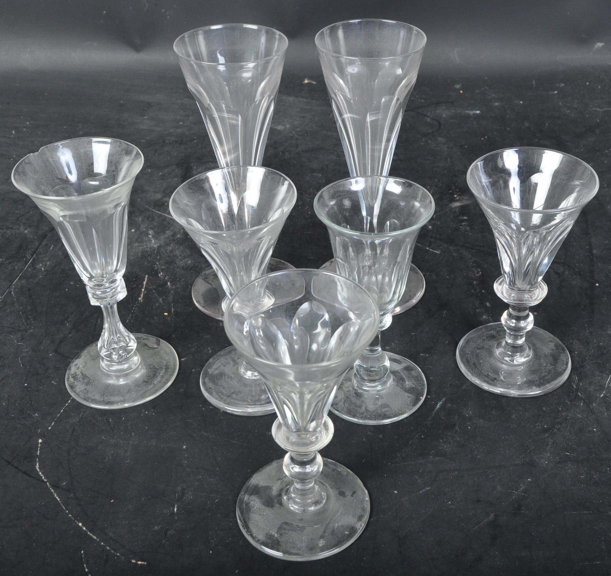 COLLECTION OF 18TH 19TH CENTURY & VINTAGE DRINKING GLASSES - Image 3 of 7