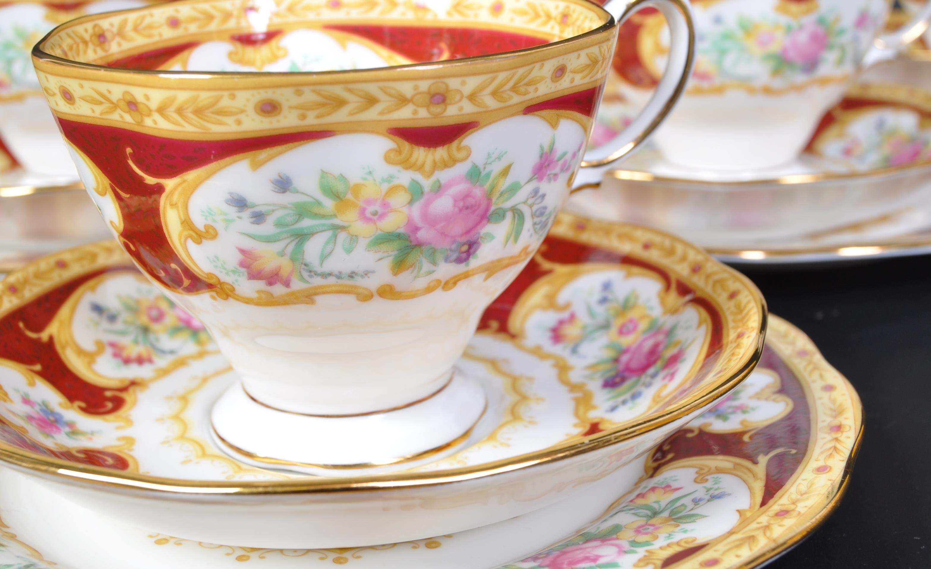 ROYAL ALBERT - LADY HAMILTON - SIX PERSON TEA SERVICE - Image 2 of 5