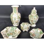 ASSORTMENT OF VINTAGE MASON'S IRONSTONE 'APPLIQUE' ITEMS