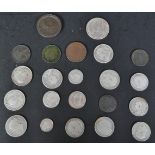 COLLECTION OF 18TH 19TH & EDWARDIAN SILVER & COPPER COINS