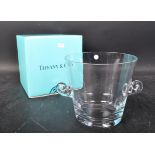 TIFFANY & CO LEAD GLASS ICE BUCKET WITH BOX