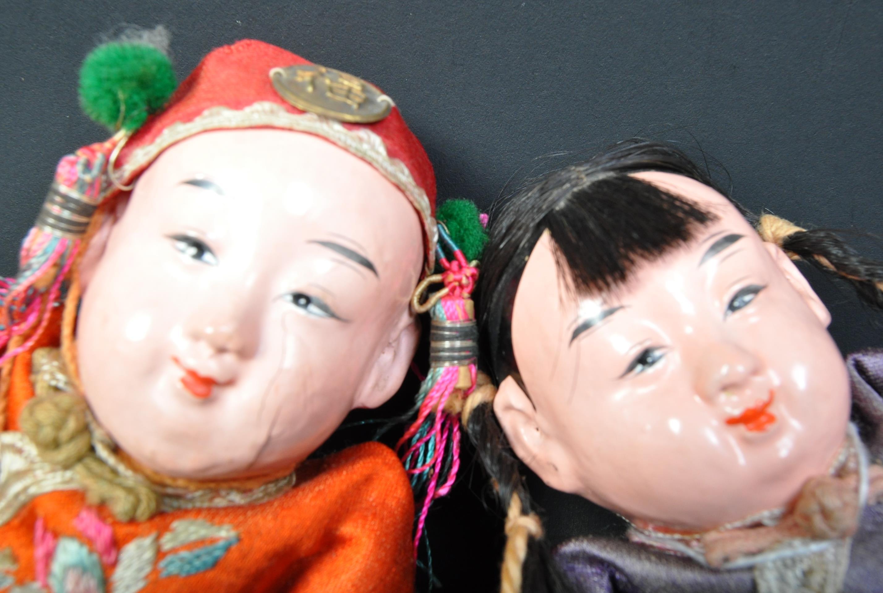 PAIR OF 1930S EARLY 20TH CENTURY CHINESE DOLLS - Image 5 of 5