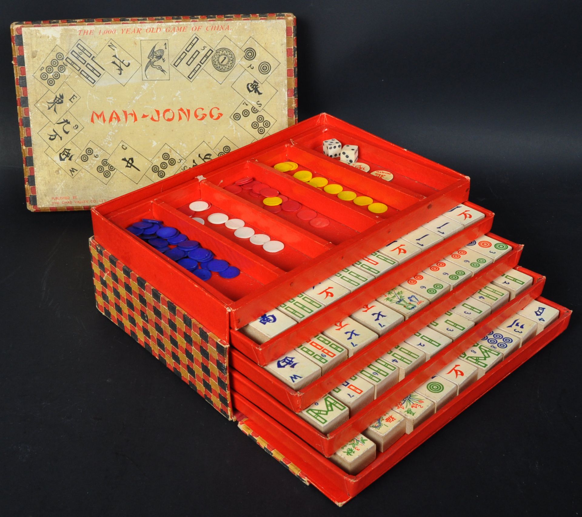 20TH CENTURY MAH - JONGG CHINESE BOARD GAME - Image 3 of 4