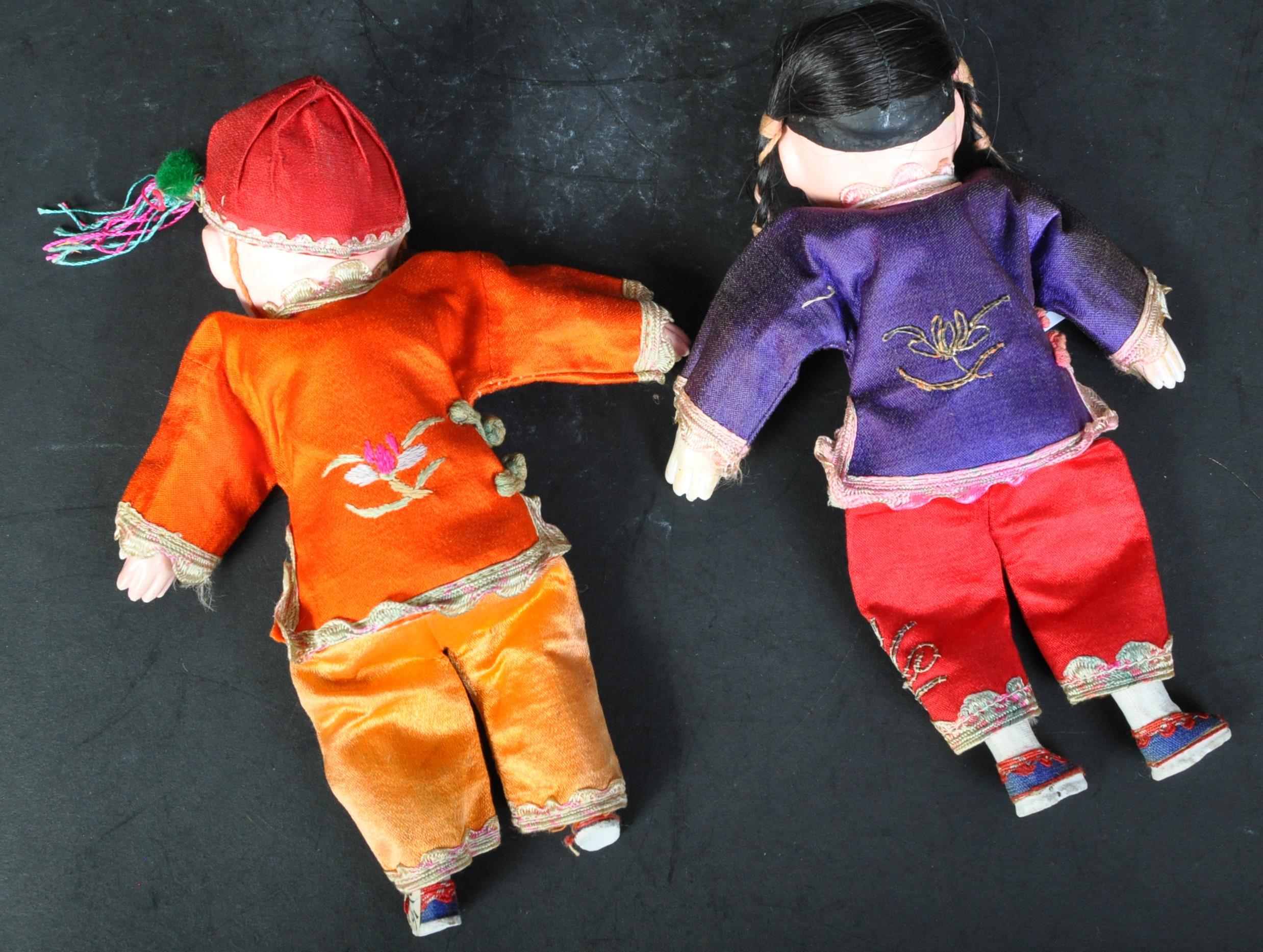 PAIR OF 1930S EARLY 20TH CENTURY CHINESE DOLLS - Image 3 of 5