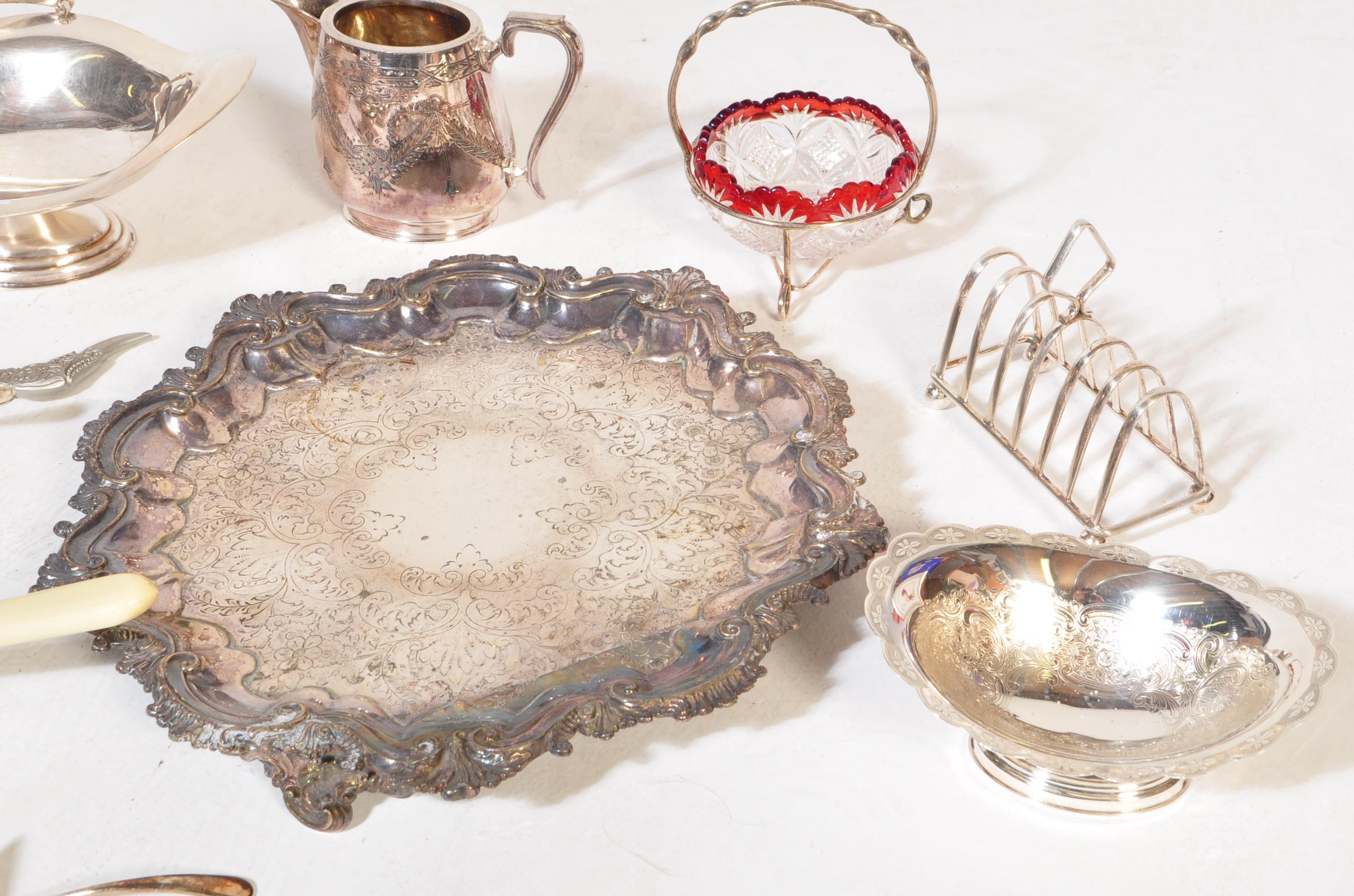 COLLECTION OF 19TH & 20TH CENTURY SILVER PLATED WARES - Image 5 of 6