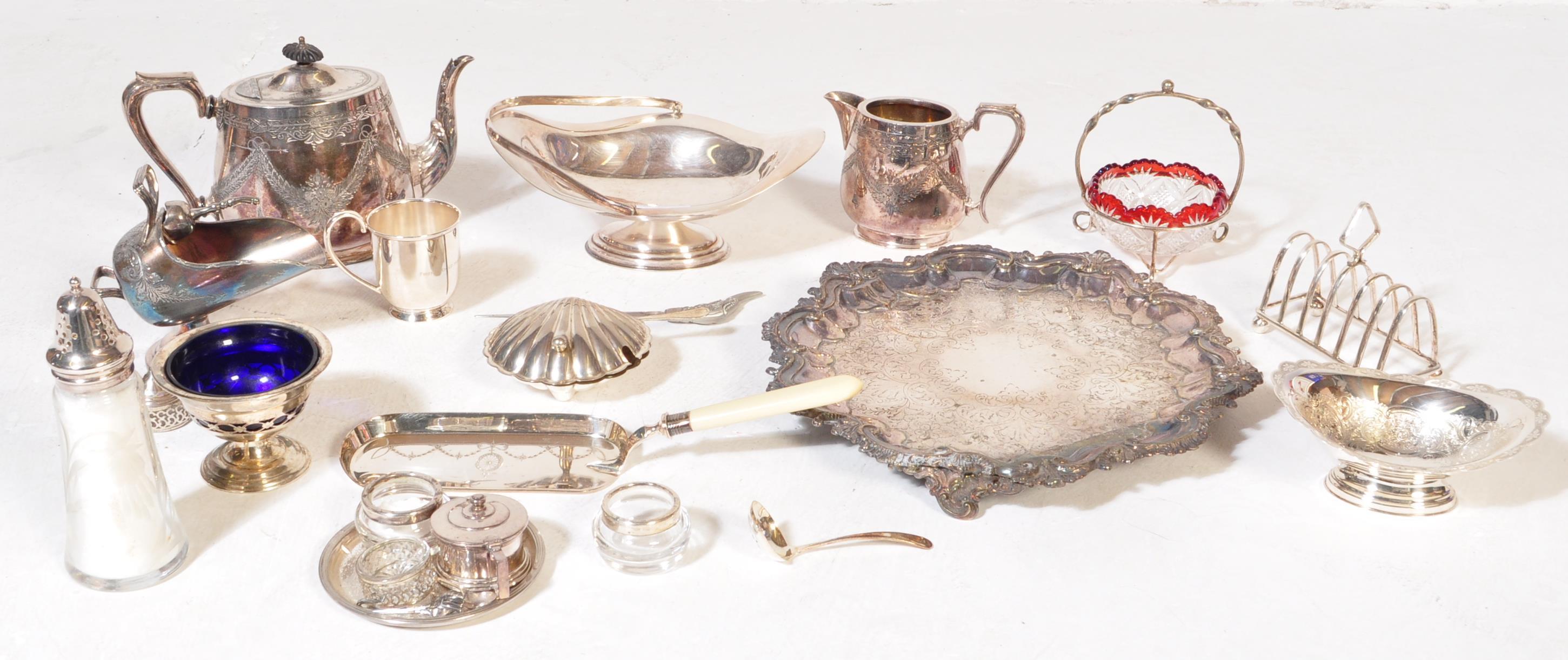 COLLECTION OF 19TH & 20TH CENTURY SILVER PLATED WARES - Image 2 of 6