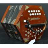 VINTAGE EAST GERMAN VOGTLANDER CONCERTINA INSTRUMENT