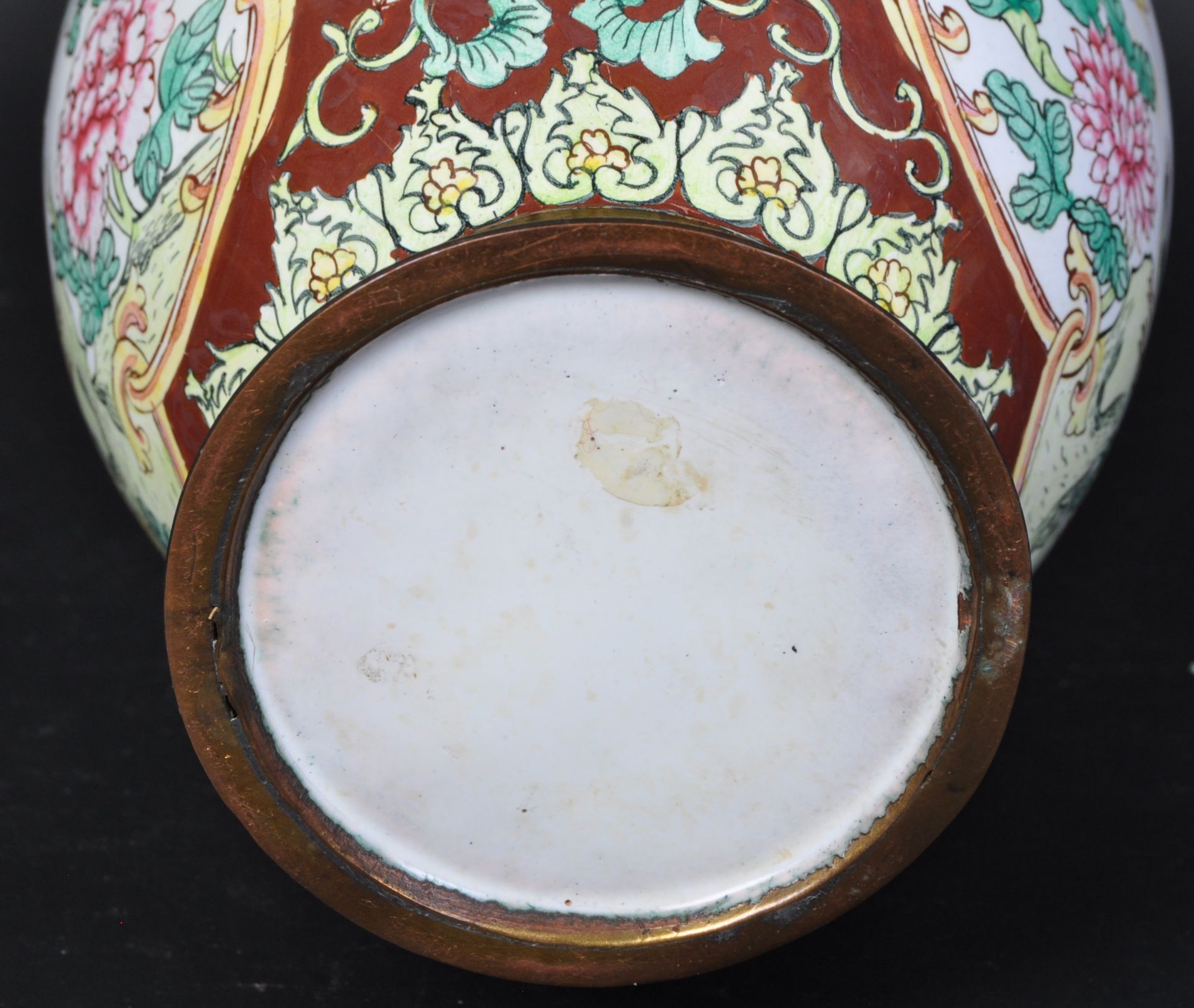 1920S CHINESE CLOISONNE ENAMELLED VASE - Image 6 of 6