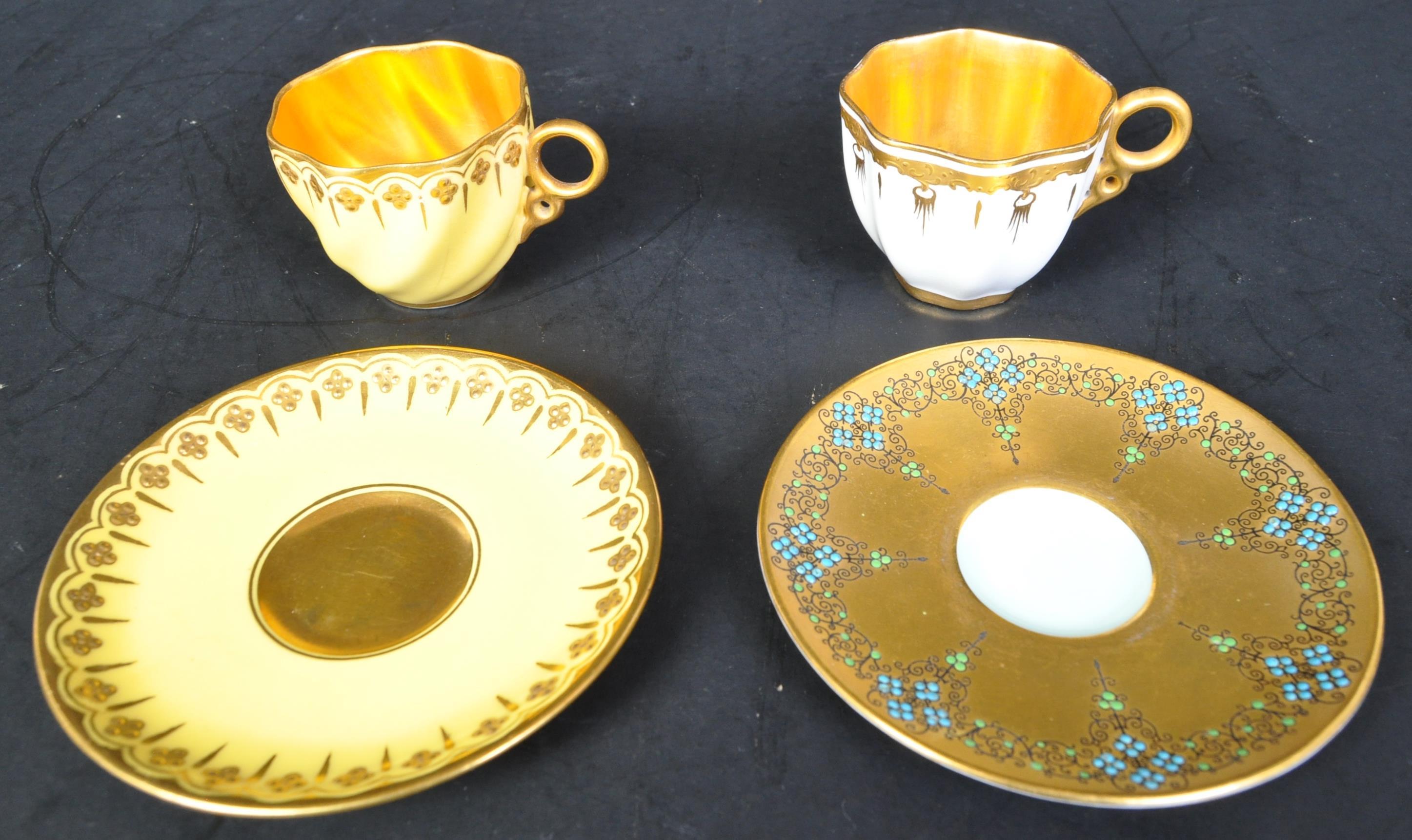 TWO EARLY 20TH CENTURY COALPORT WITH ANOTHER CUPS & SAUCERS - Image 3 of 5