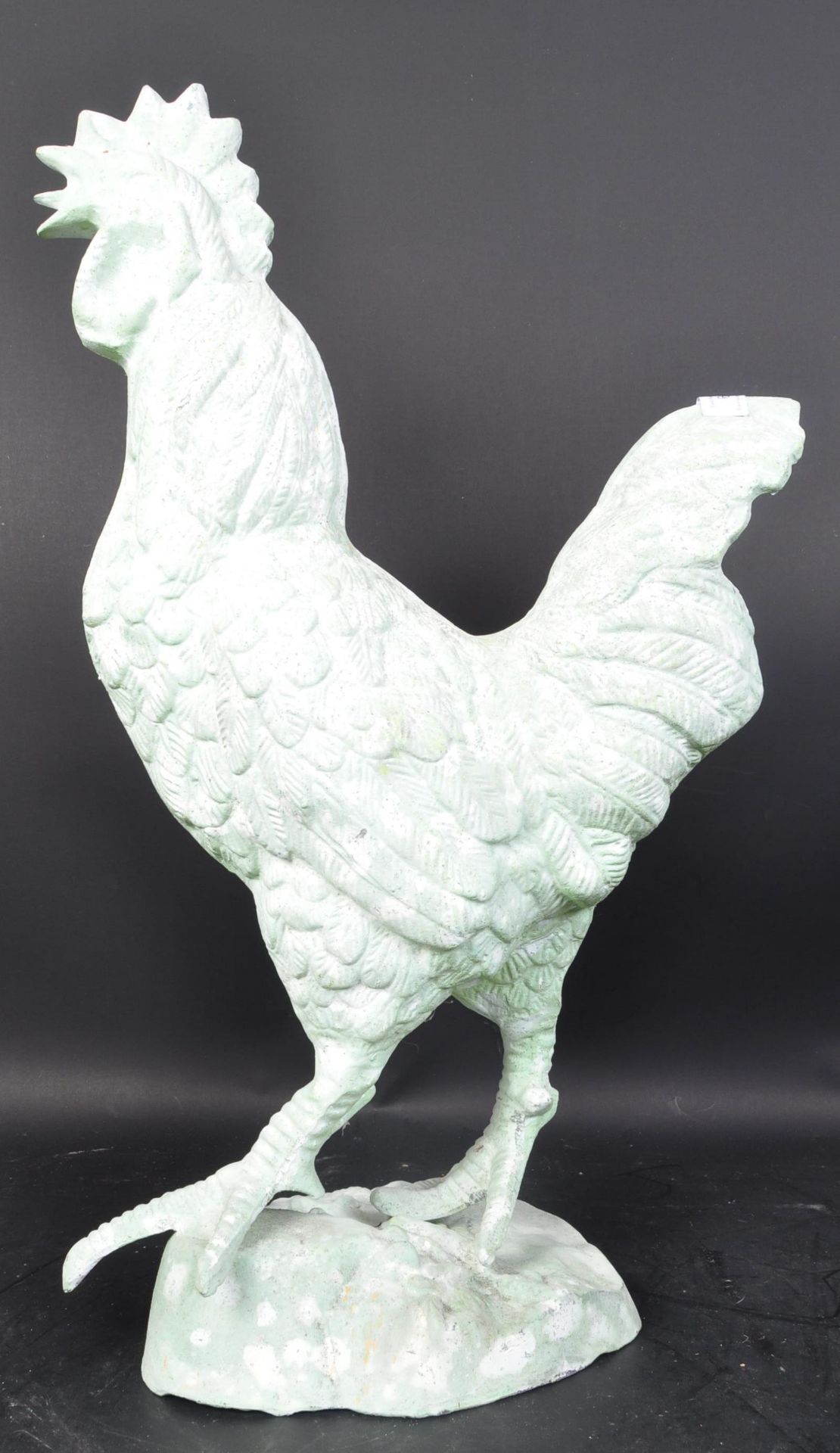 LARGE VINTAGE CAST PLASTER COCKEREL SCULPTURE - Image 3 of 5