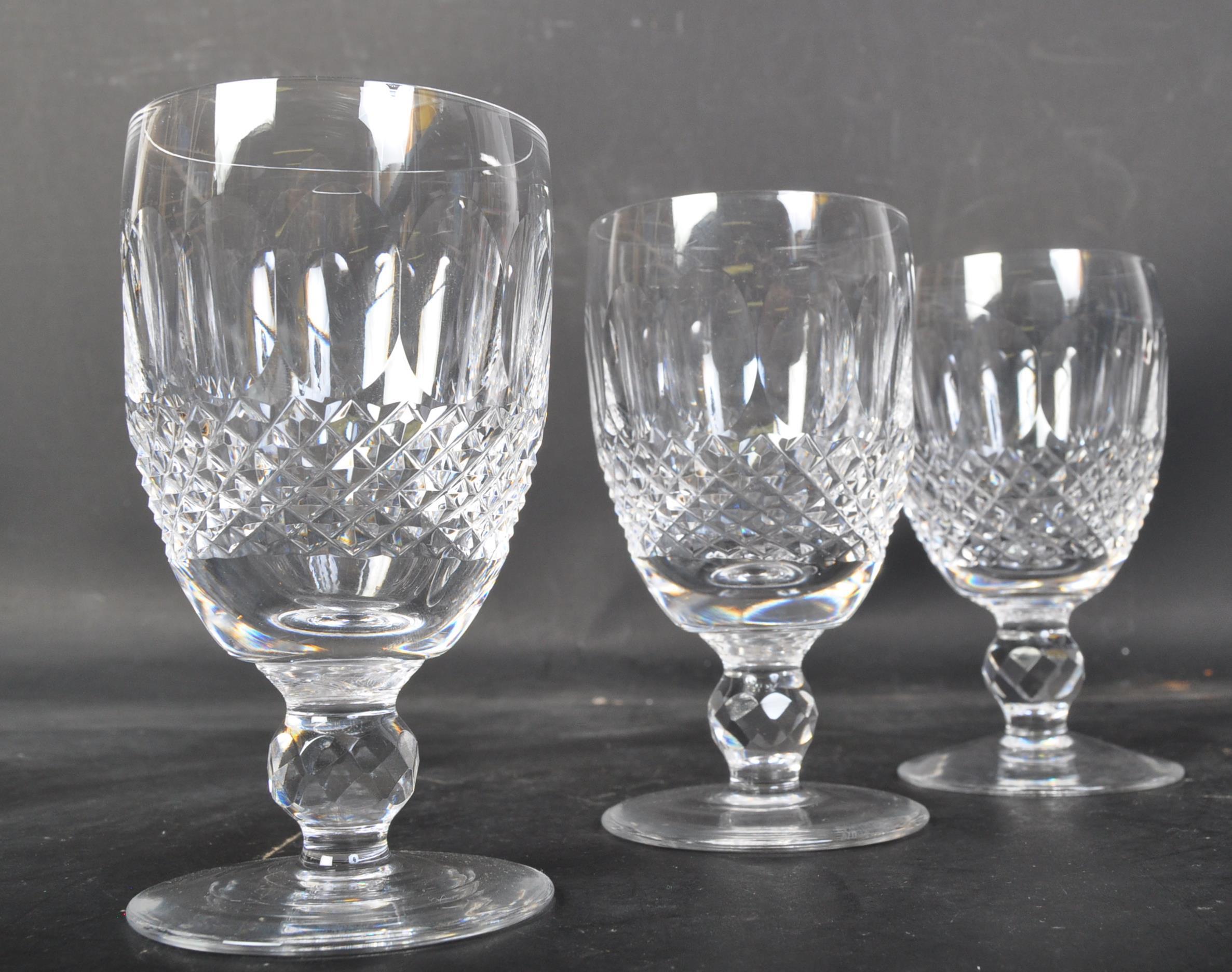 SIX VINTAGE WATERFORD CRYSTAL 'LISMORE' MULTI PURPOSE GLASSES - Image 3 of 5