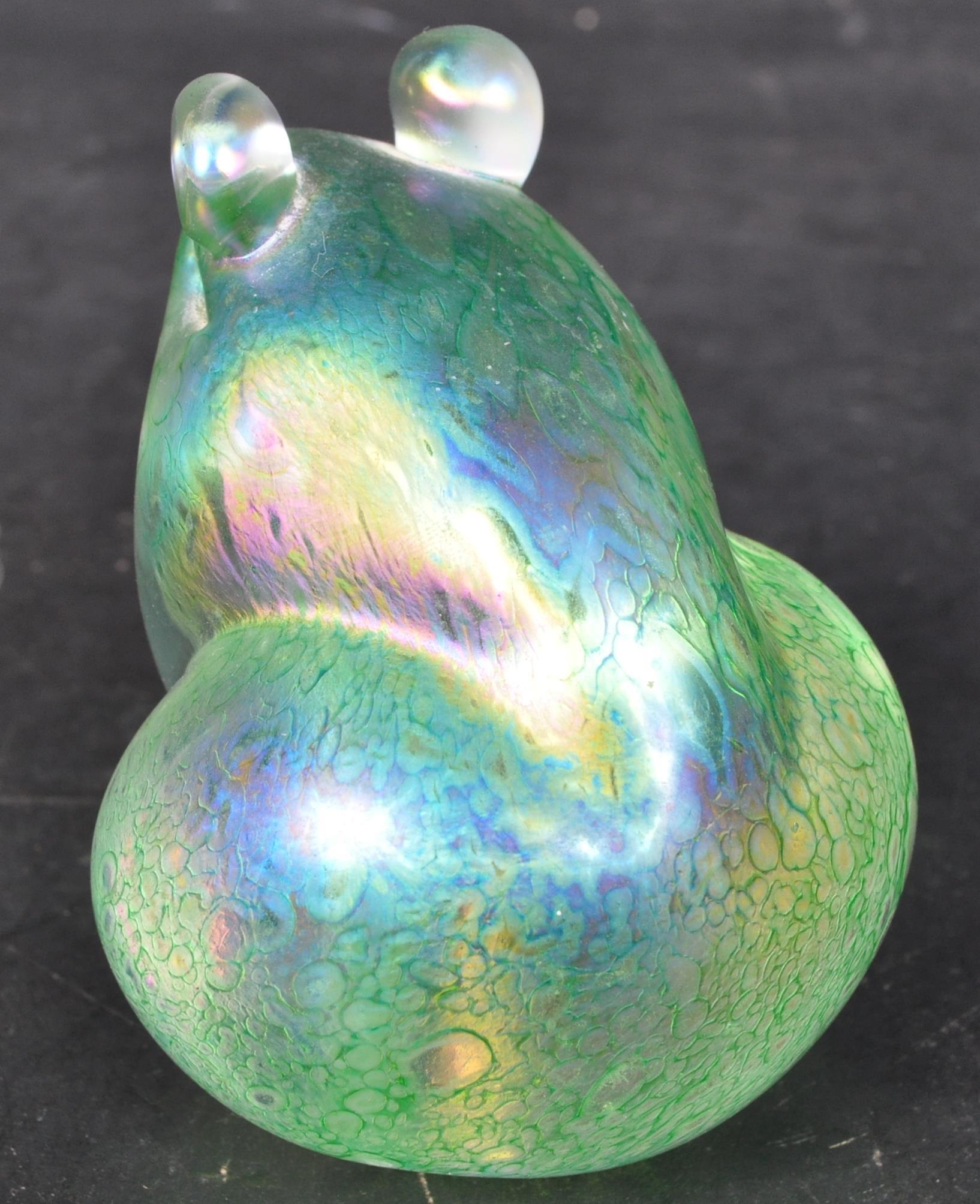 JOHN DITCHFIELD FOR GLASFORM IRIDESCENT GLASS PAPERWEIGHT - Image 4 of 6