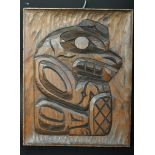 RAY WESLEY - CANADIAN - 20TH CENTURY 'BEAVER' WOOD CARVING