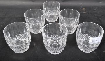 SIX VINTAGE WATERFORD CRYSTAL WHISKEY GLASSES