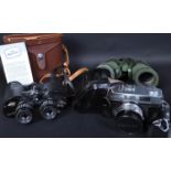 MID 20TH CENTURY KONICA SLR CAMERA W/ BINOCULARS