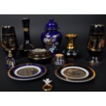 ASSORTMENT OF VINTAGE GREEK 24K GOLD CERAMICS T/W OTHERS