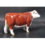 VINTAGE CERAMIC BESWICK HEREFORD COW FIGURE