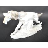 LLADRO HAND MADE SPANISH PORCELAIN - SPANIEL HUNTING DOG