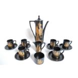 VINTAGE PORTMERION 'PHOENIX' SIX PEOPLE COFFEE SET