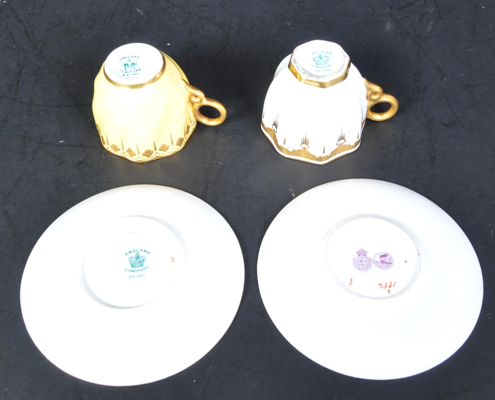 TWO EARLY 20TH CENTURY COALPORT WITH ANOTHER CUPS & SAUCERS - Image 4 of 5