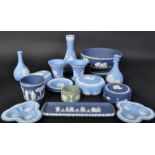COLLECTION OF WEDGWOOD BLUE & WHITE JASPERWARES
