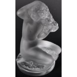 LALIQUE - FRANCE - ART NOUVEAU DESIGN FIGURINE OF FEMALE NUDE