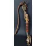 20TH CENTURY RIDING CROP - TAXIDERMY GOAT HOOF