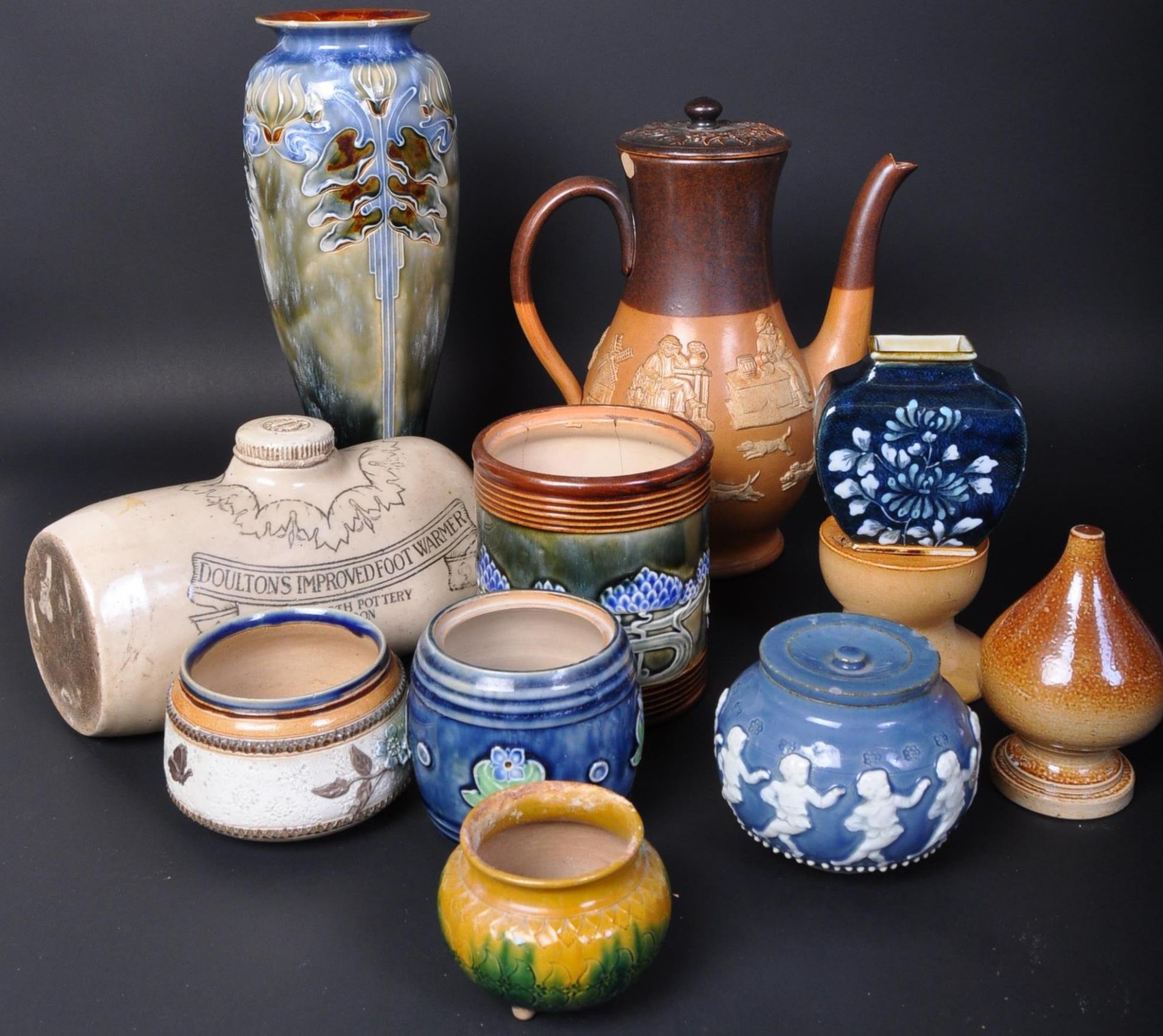 EARLY 20TH CENTURY ROYAL DOULTON LAMBETH POTTERY ITEMS