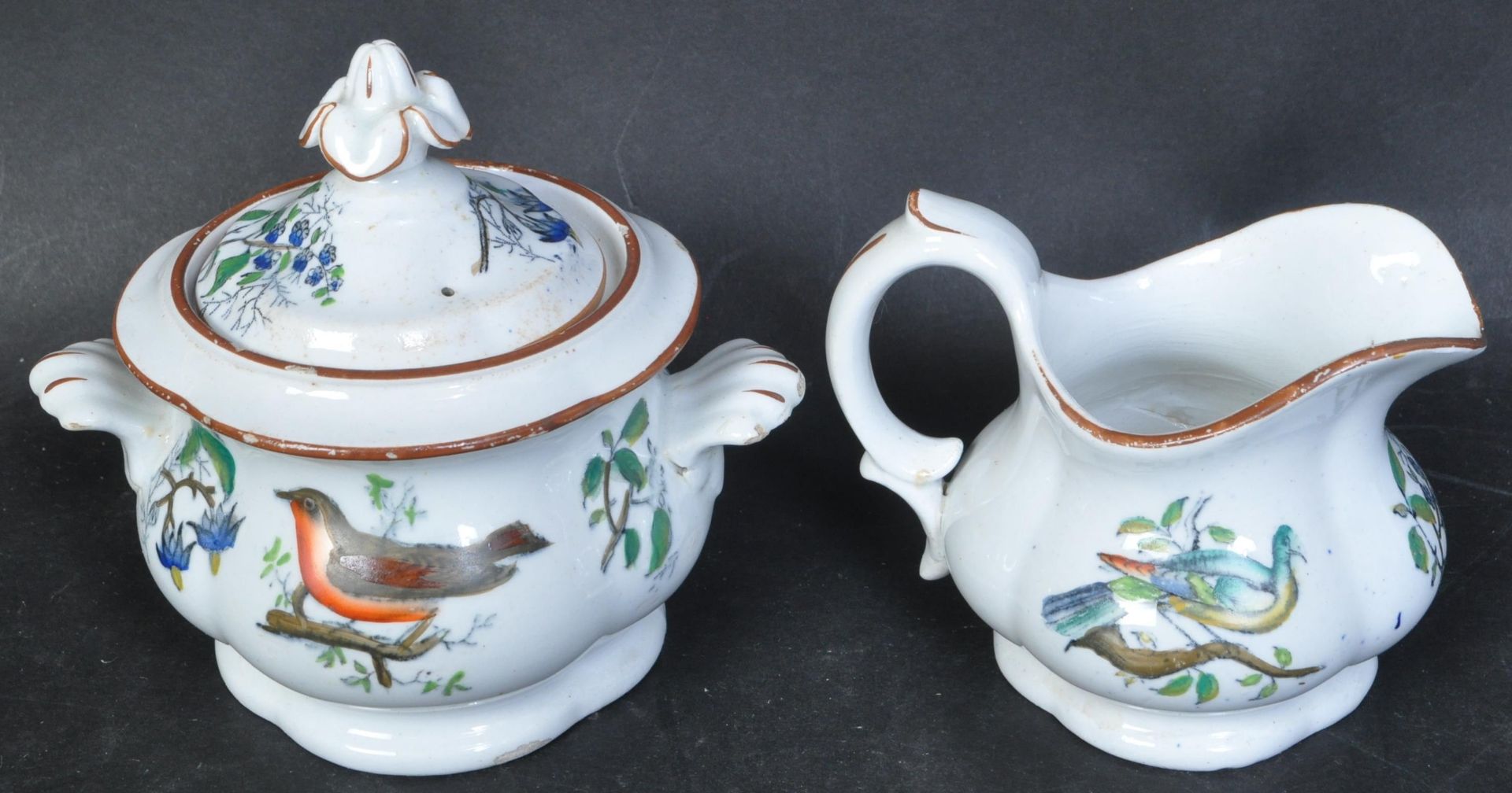 19TH CENTURY HAND PAINTED TEA SERVICE - Bild 4 aus 6