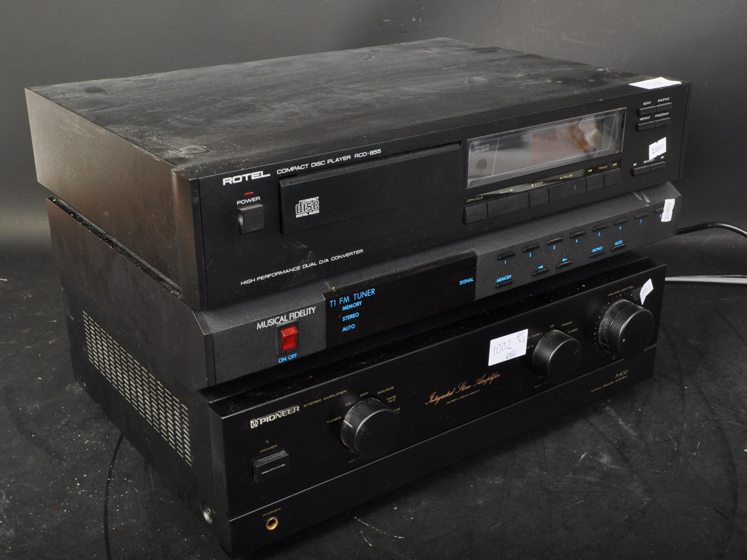 HI-FI SEPERATES PIONEER, ROTEL, MUSICAL FIDELITY ETC