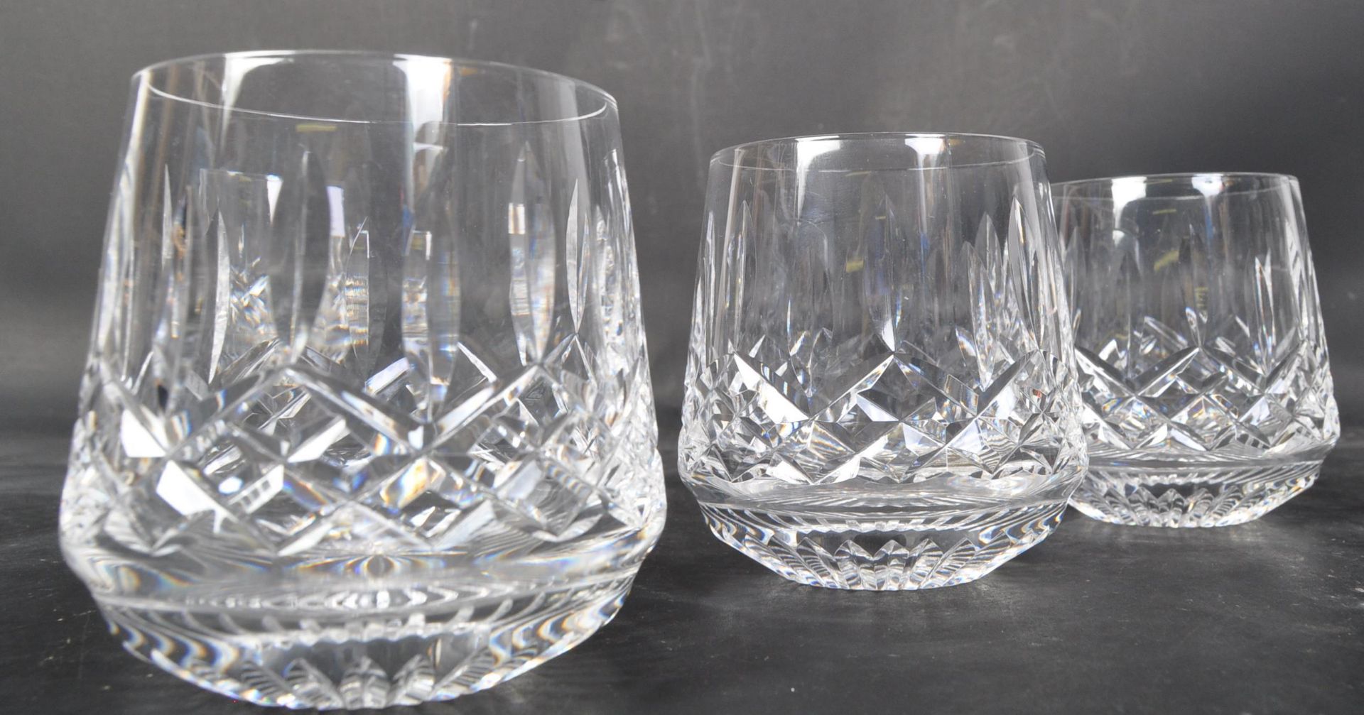 SIX VINTAGE WATERFORD CRYSTAL 'LISMORE' WHISKEY GLASSES - Image 2 of 4