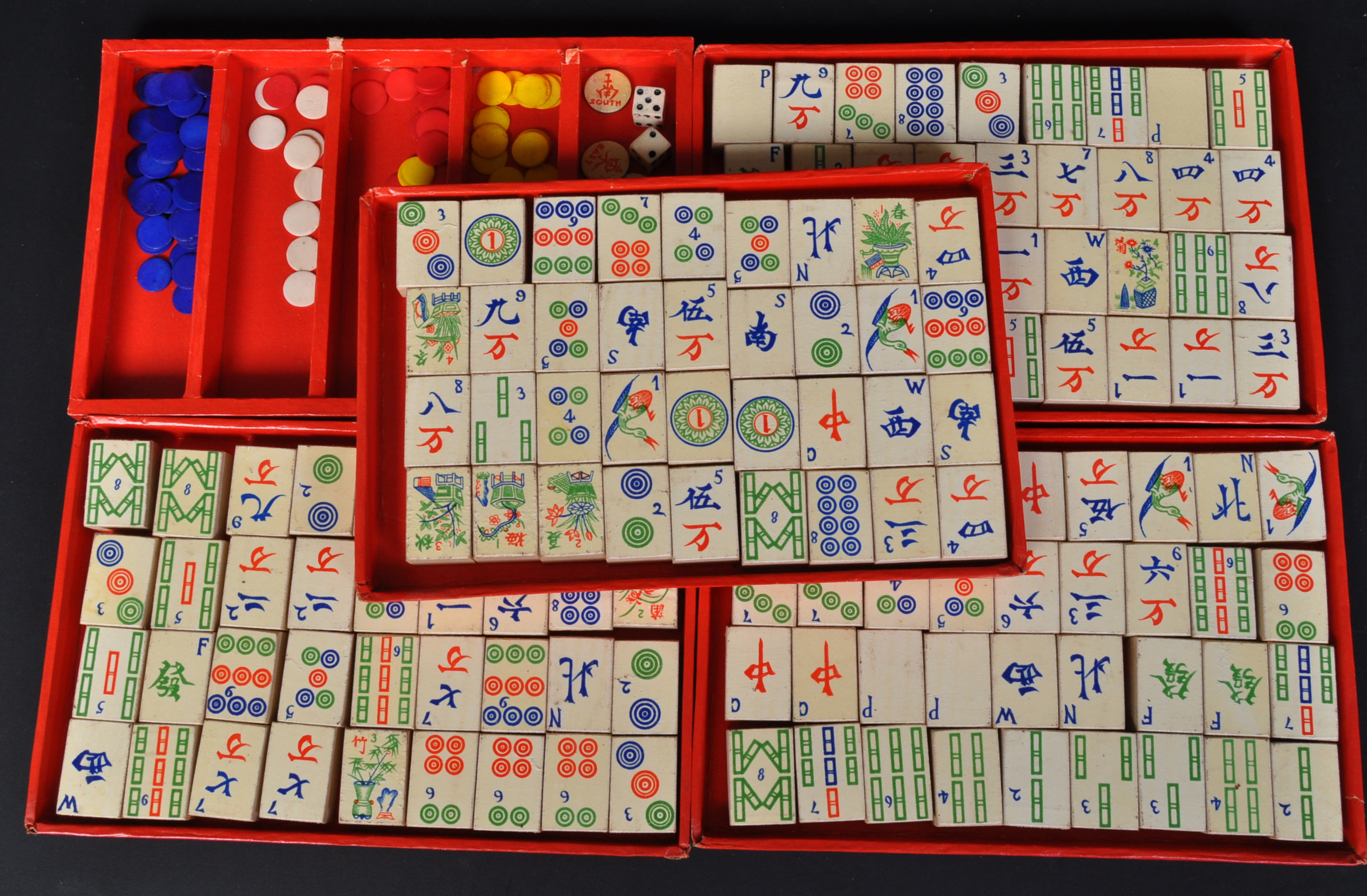 20TH CENTURY MAH - JONGG CHINESE BOARD GAME - Bild 4 aus 4