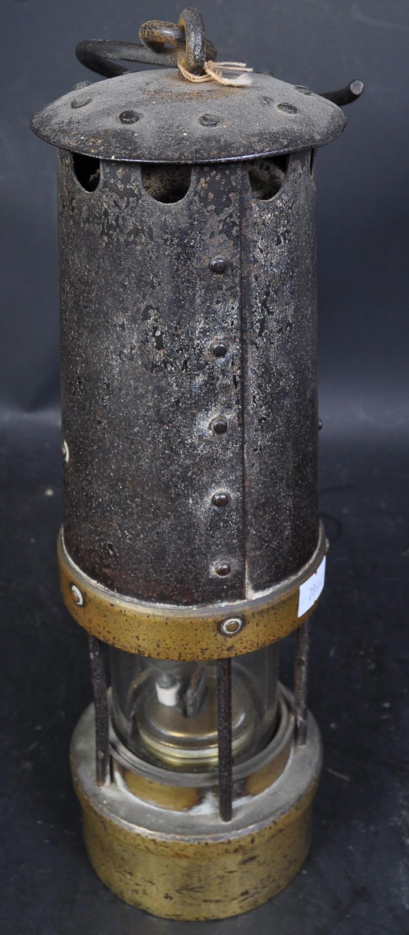 THOMAS & WILLIAMS WELSH BRASS & METAL MINERS LAMP - Image 5 of 5