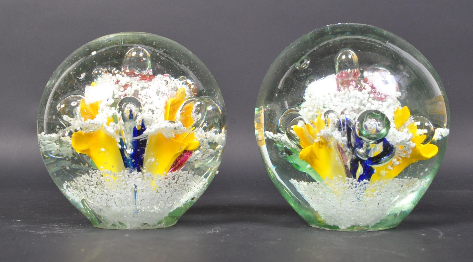 PAIR OF VICTORIAN NAILSEA GLASS PAPERWEIGHT DUMPS - Image 5 of 5