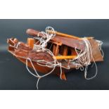 20TH CENTURY SCATCH BUILT WOODEN BOAT MODEL