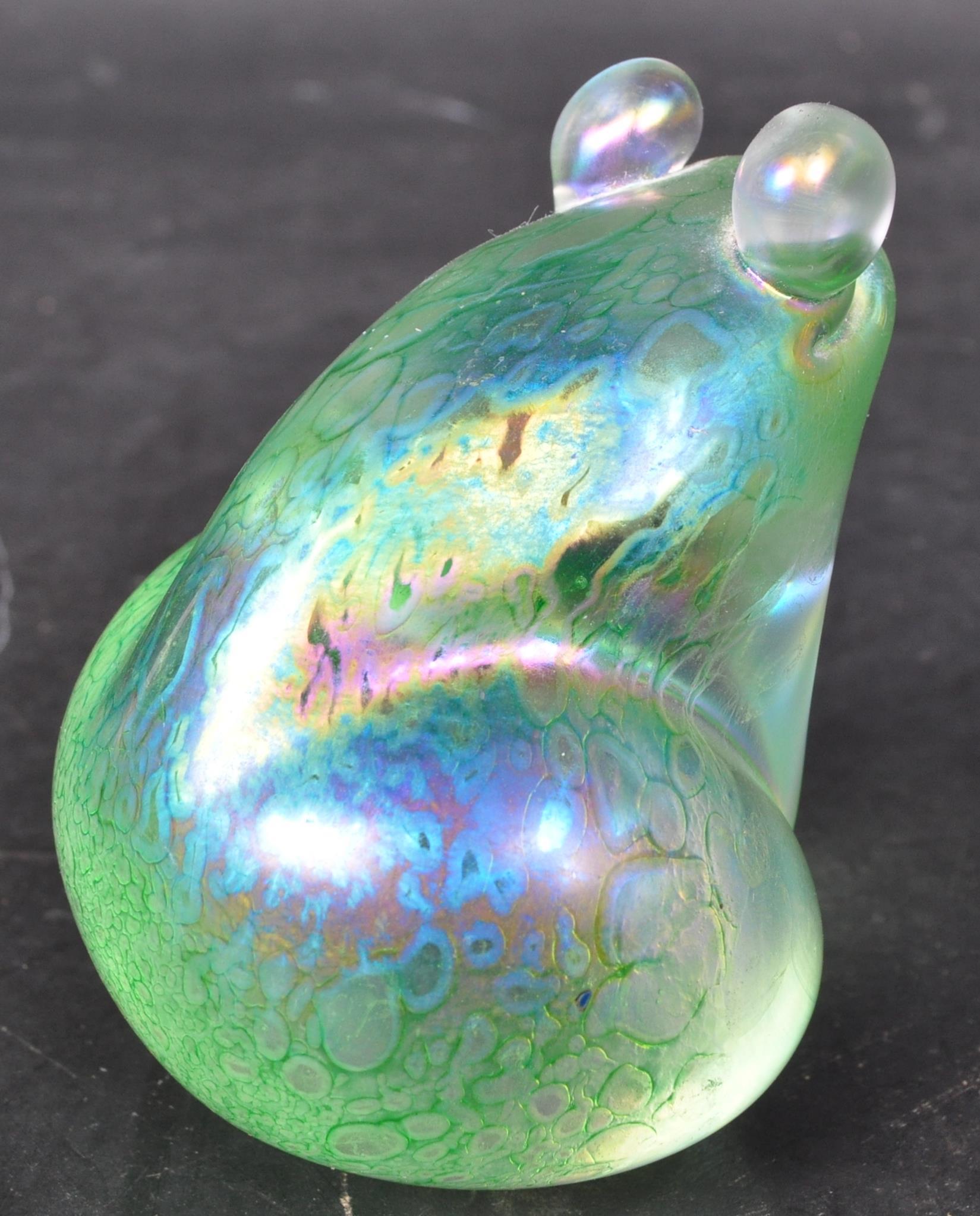JOHN DITCHFIELD FOR GLASFORM IRIDESCENT GLASS PAPERWEIGHT - Image 5 of 6