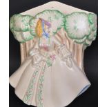 MID 20TH CENTURY 1938 CLARICE CLIFF 'LADY ANNE' WALL POCKET