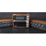 COLLECTION OF THREE VINTAGE TEAK RADIOS