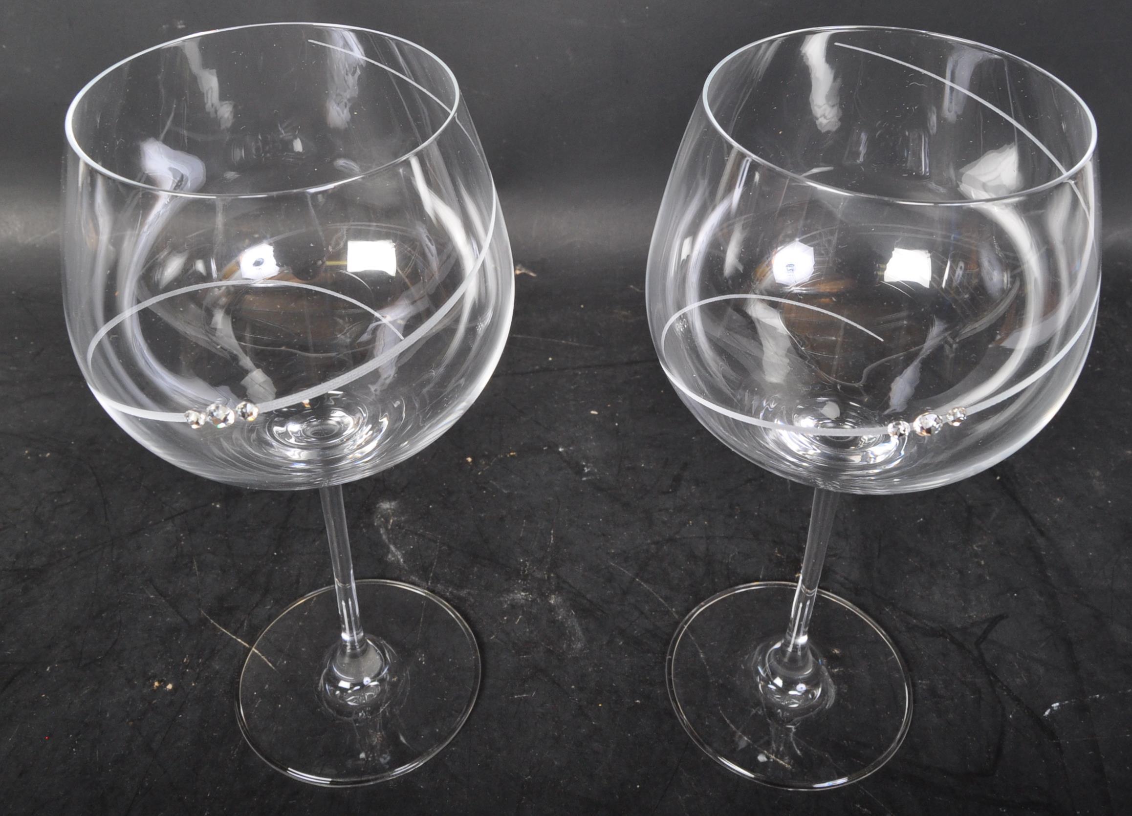 PORTMEIRION HAND CRAFT DRINKING GLASSES - Image 4 of 5