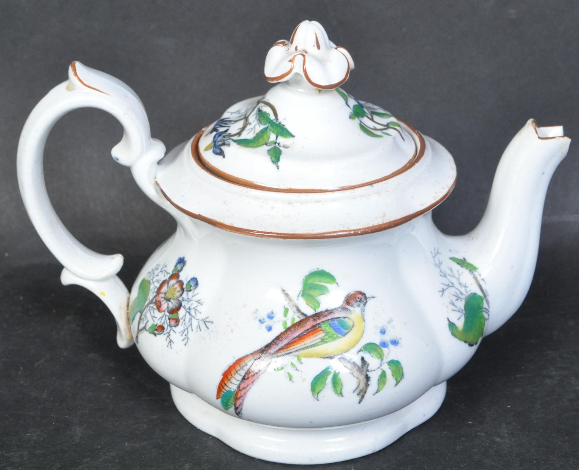 19TH CENTURY HAND PAINTED TEA SERVICE - Bild 5 aus 6