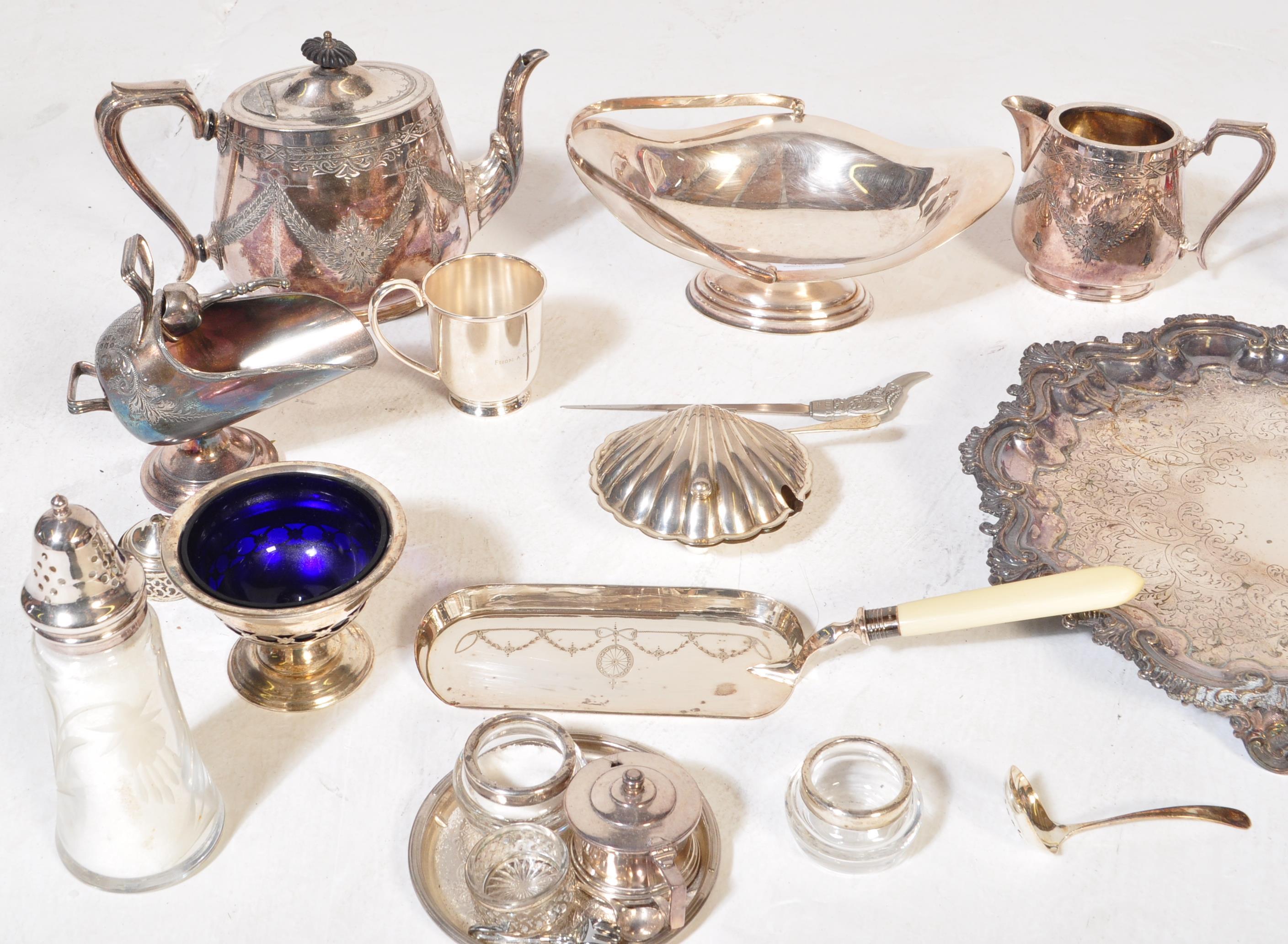 COLLECTION OF 19TH & 20TH CENTURY SILVER PLATED WARES - Image 3 of 6