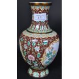 1920S CHINESE CLOISONNE ENAMELLED VASE