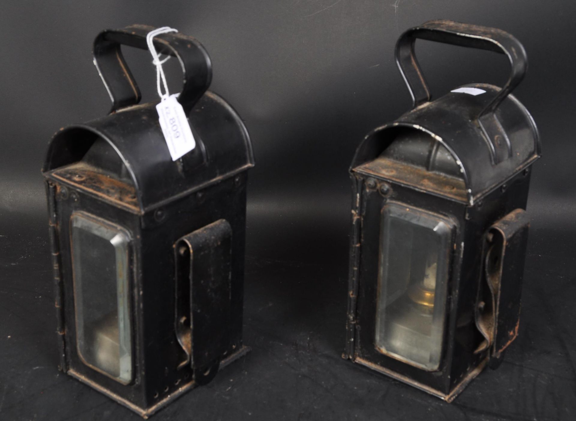 PAIR OF EARLY 20TH CENTURY RAYDYOT CARRIAGE LAMPS - Image 2 of 4