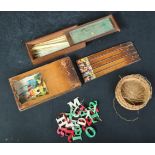 EDWARDIAN GAME OF SPELLICANS - BONE COUNTER GAME