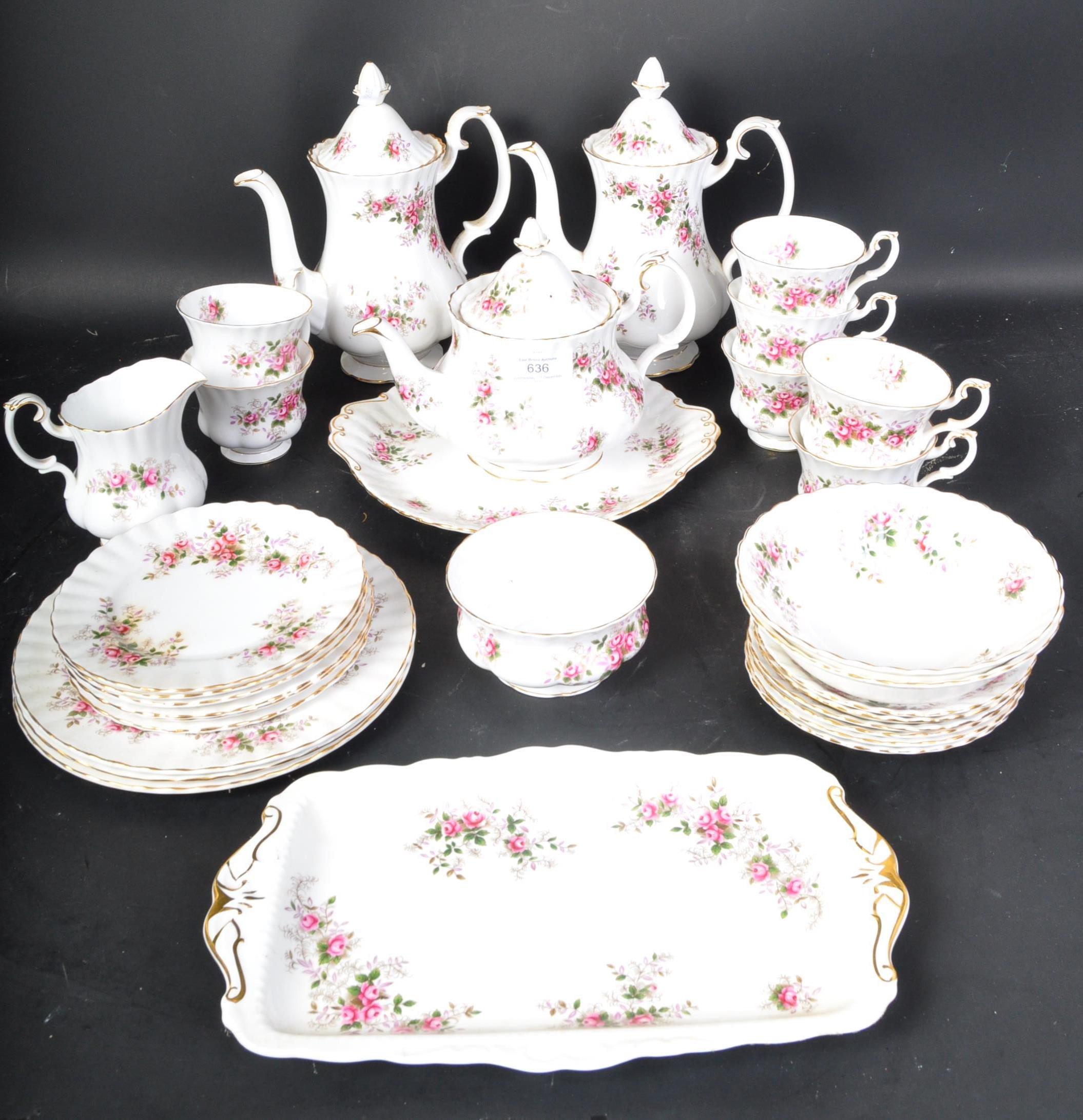 ROYAL ALBERT - TEA / COFFEE SERVICE - LAVENDER ROSE PATTERN