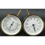 VINTAGE GERMAN THERMO GAUGE T/W ANOTHER THERMO CLOCK